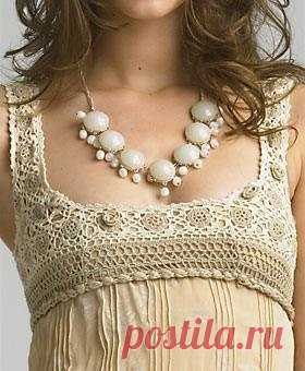 Комбинирование ткани и вязаного кружева