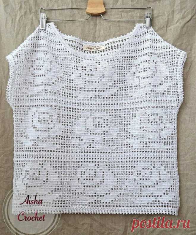 Нежные летние топы крючком. 6 моделей со схемами | Paradosik_Handmade | Яндекс Дзен