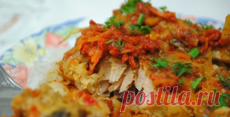 Хек под овощами &quot; Язык проглотишь&quot;