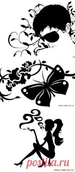 Красивые трафареты.