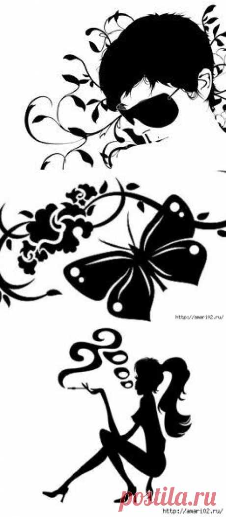 Красивые трафареты.