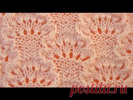 спицами узор  Корзинка
