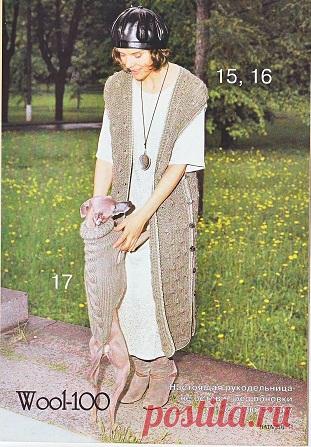 Жилет для левретки (вязание спицами, для животных)