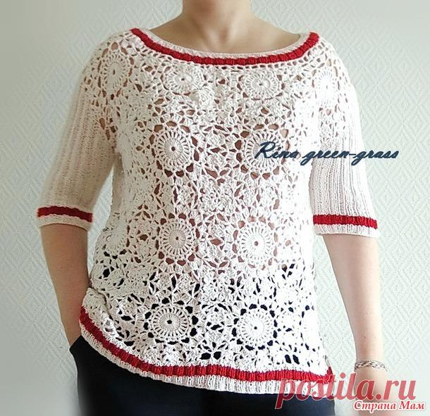 Джемпер Шкот, крючок, спицы, мотивы. - Вязание - Страна Мам