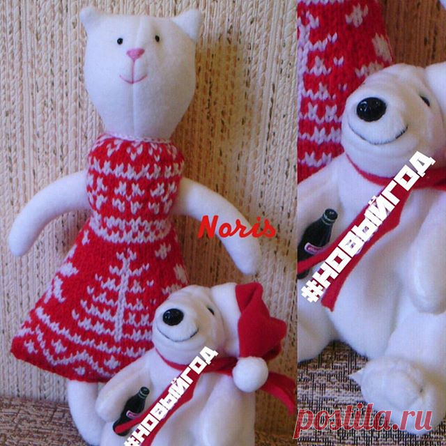 Доброе утро! Игрушка подарена, поэтому уже можно показывать ;-) Кошечка выполнена по рисунку маленькой девочки. А я уже чувствую медленное приближение нового года🎄 
#вязанка💜💜 #irinakharlova #ручнаяработа #toycat #toybear #игрушка #creative_and_fun #happinewyear #новыйгод2017🎄 #люблювязать