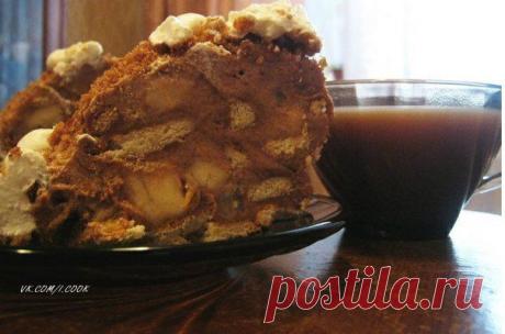 Не печеный торт из овсяного печенья.