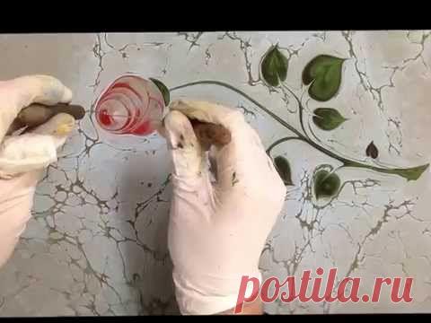 Завораживающее видео: эбру - техника рисования по воде - Рукоделие