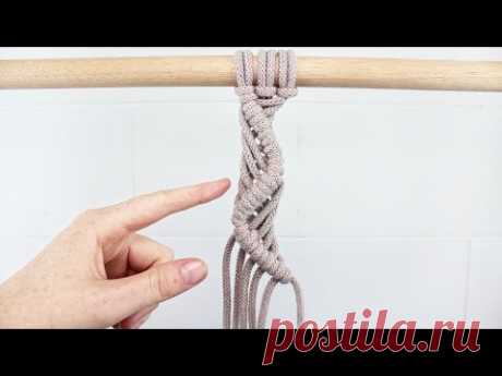 DIY Macrame Tutorial: Zig Zag Pattern - YouTube