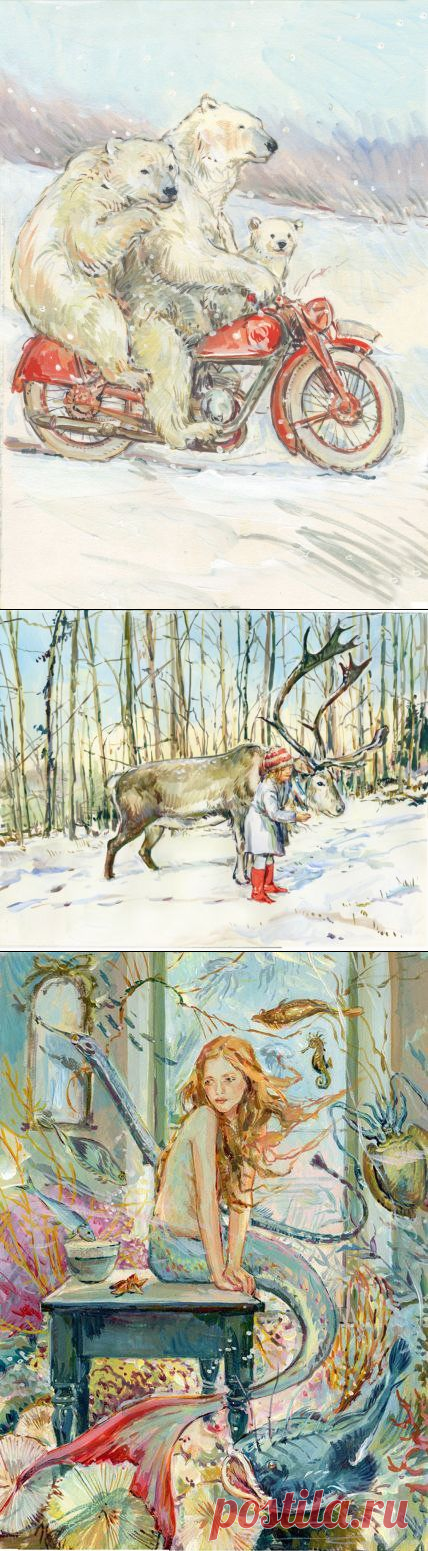 Необыкновенно-светлые иллюстрации британской художницы Клэр Флетчер
