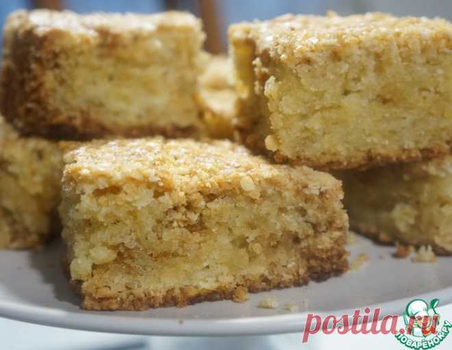 Пирог насыпной овсяный (можно и с яблоками)