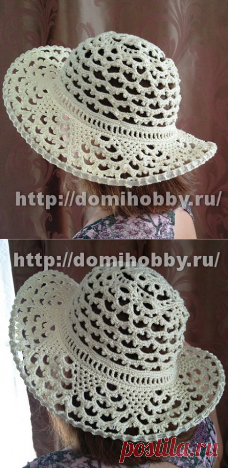 Летняя шляпа крючком