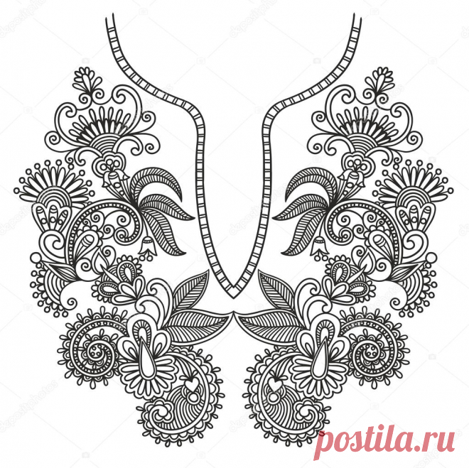 узоры для вышивки одежды бисером схемы