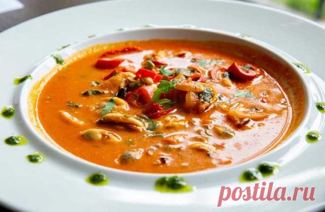 Перловый суп с говядиной и грибами