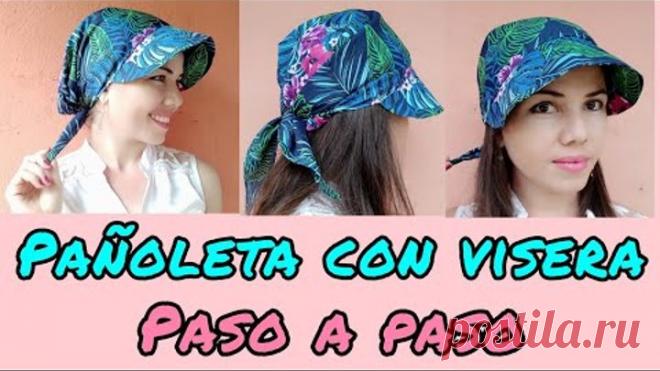 Pañoleta con Visera Paso a Paso