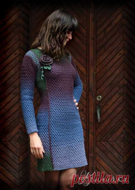 Платье "Космос и роза".Автор-Криничка.