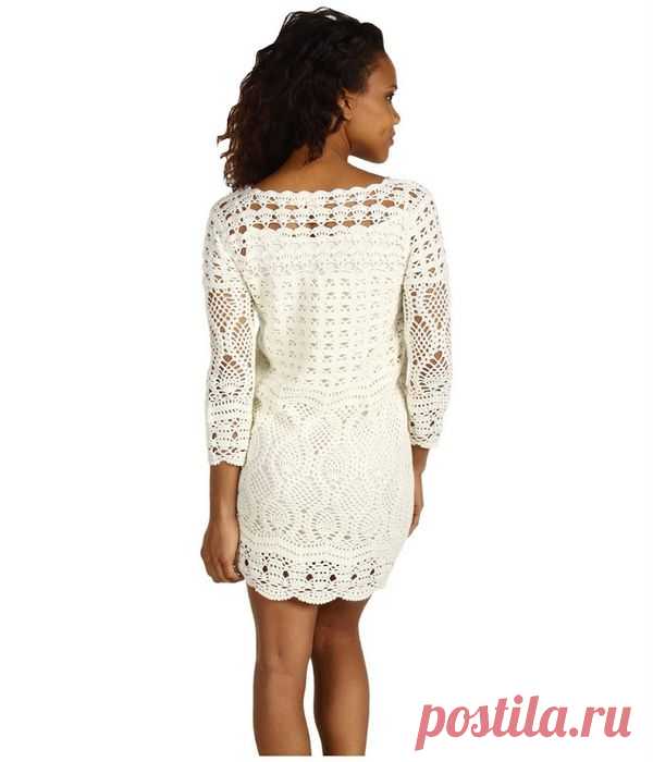 Платье-туника крючком