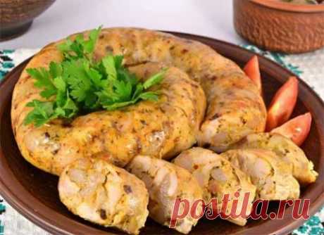 Домашняя куриная колбаса