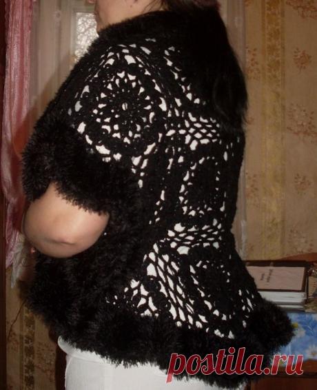 Черное болеро - одежда ручной работы