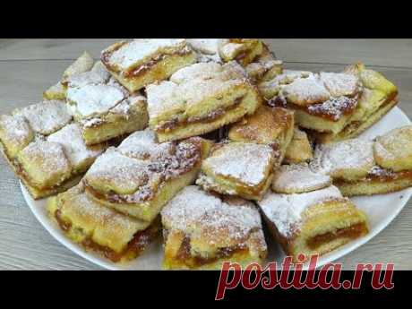 Выпечка к чаю за копейки! Пирог с повидлом!  Из серии Все смешал, и готово Вкусно ВСЕМ за 15 минут!