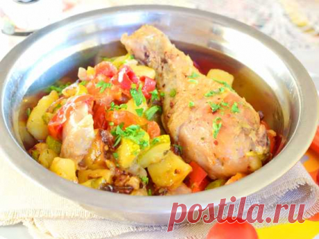 Овощное рагу с курицей — рецепт с фото. Как приготовить овощное рагу с курицей?