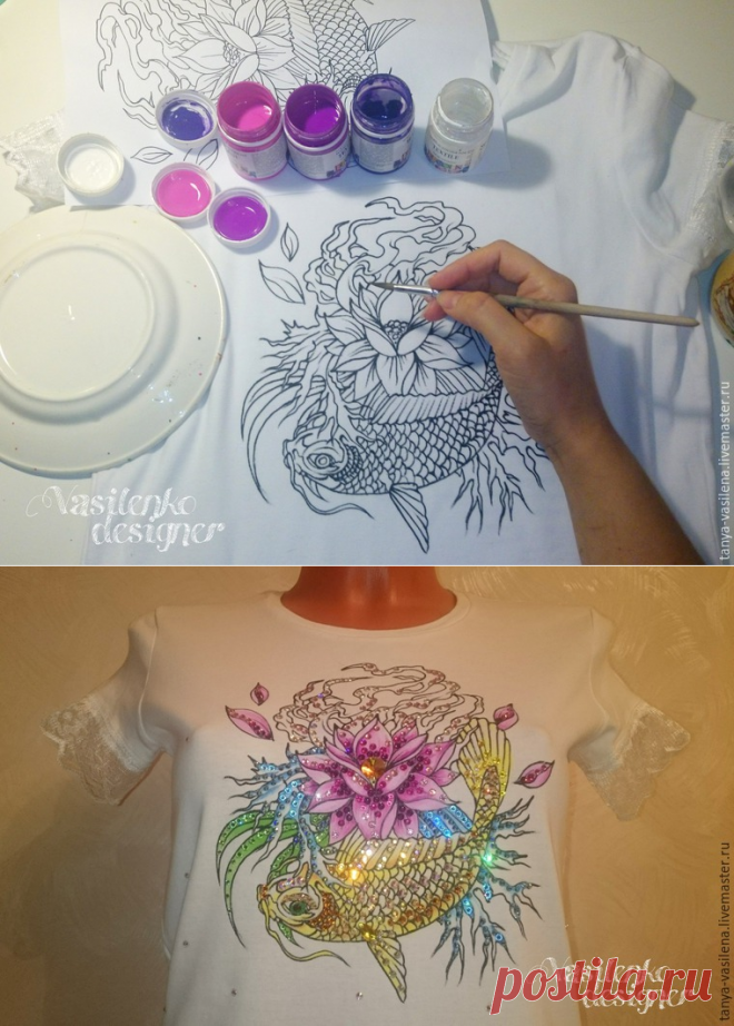 Декорируем футболку «Легкий бриз» стразами Swarovski - Ярмарка Мастеров - ручная работа, handmade