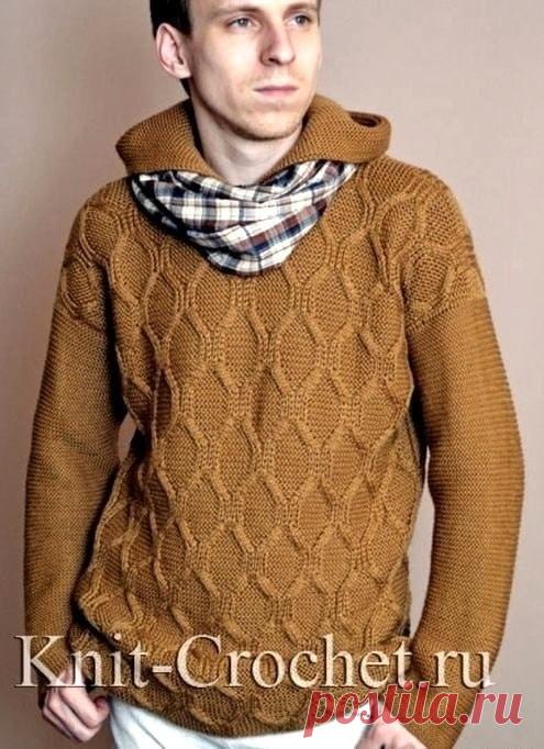 Мужской джемпер с капюшоном