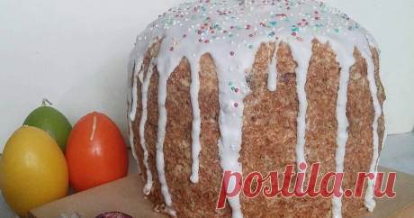 Торт &quot;Кулич&quot; на Пасху - пошаговый рецепт с фото. Автор рецепта Jelena . Торт &quot;Кулич&quot; на Пасху - пошаговый рецепт с фото. Это настоящий сюрприз, который понравится не только взрослым, но и детям.
Всё в нём в духе традиций святого праздника. Мягкий бисквит и творожный крем.
Который здесь не случайно.
Ведь именно на этот праздник кулич подаётся вместе с творожной...