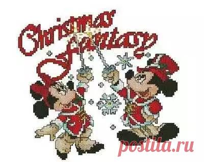 Новогодние схемы крестом для вышивки: праздничные мотивы