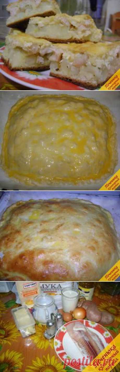 Пирог с картошкой и рыбой (пошаговый рецепт с фото) — Кулинарный портал Печенюка