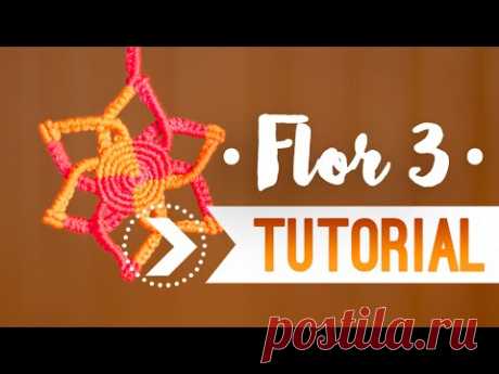 Aros flor tejida ♥︎ macrame tutorial | como hacer | how to (English subtitles)