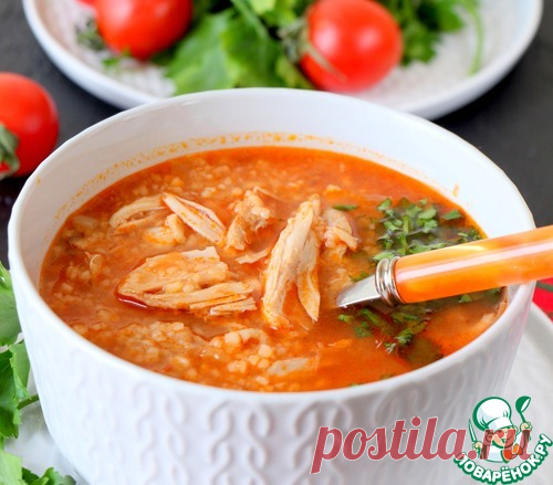 Алжирский куриный суп с кус-кусом  (а лучше с булгуром, он не так разваривается)