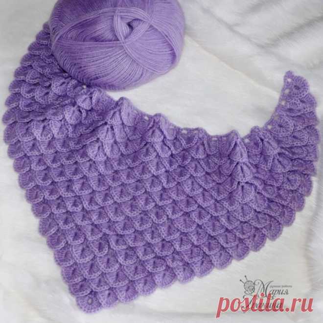 Уютная шаль. Схема.