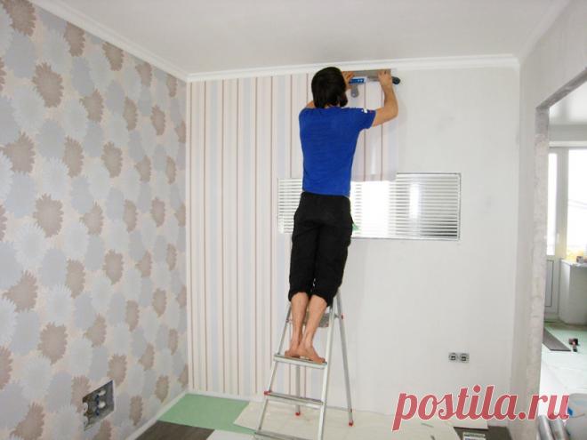 Поклеить обои просто, как раз-два-три