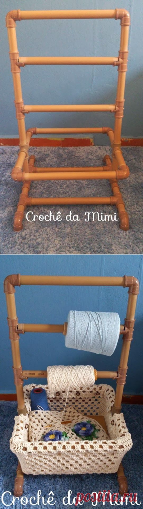 Рецепты вязание Крючком: Держатель рулона шпагат, изготовленный из труб ПВХ