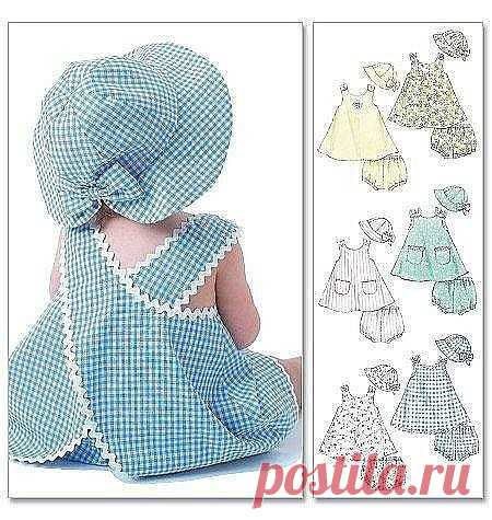 Милый фартучек-туника для малышки