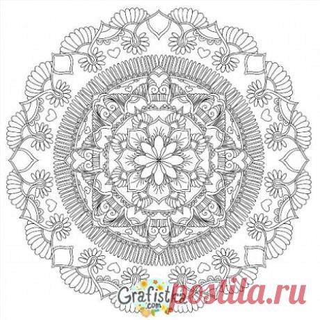 Раскраски "мандалы" скачать и распечатать бесплатно