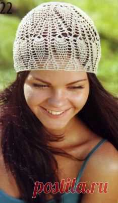 Openwork crochet beanie » Knitting and crochet. For children and adults, models and schemes of knitting!