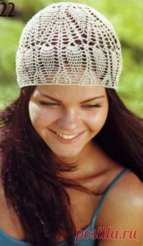 Openwork crochet beanie » Knitting and crochet. For children and adults, models and schemes of knitting!