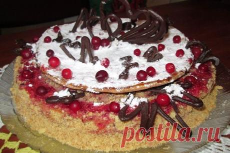 Вот это вкуснятина! Ну о-очень вкусный тортик!
&quot;Торт с клюквой&quot; Вот рецепт...