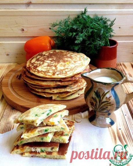 БЛИНЫ С КУРИЦЕЙ И ЗЕЛЕНЬЮ ПО-ДЕРЕВЕНСКИ 

Очень вкусные блины с курочкой, зеленью и болгарским перцем. Пышные, румяные и ароматные! Быстро и легко готовятся, впрочем как и съедаются! А еще они очень нарядные и яркие!
 
Ингредиенты для "Блин…