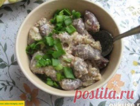 Куриные сердечки в нежном пикантном соусе - Простые рецепты Овкусе.ру