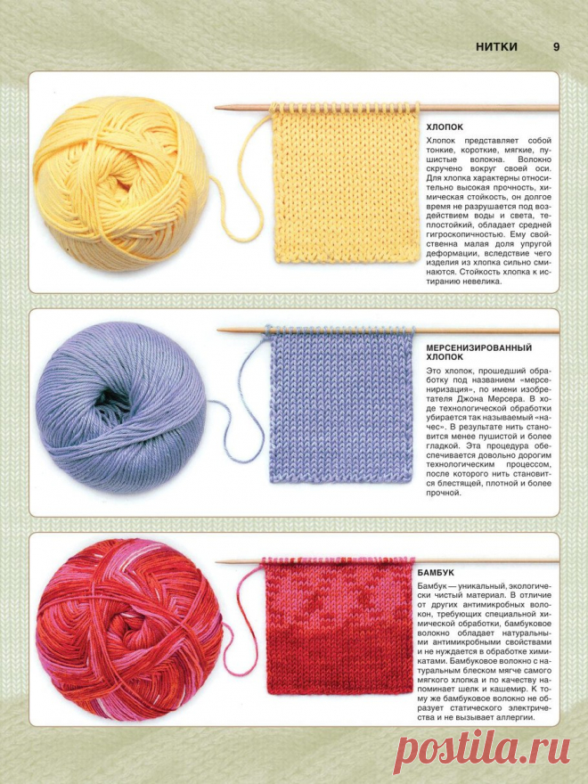 ВИДЫ ПРЯЖИ И КРАТКАЯ ХАРАКТЕРИСТИКА (Уроки и МК по ВЯЗАНИЮ) — Журнал Вдохновение Рукодельницы