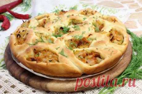 Пирог с капустой - великолепный вид и изумительный вкус!