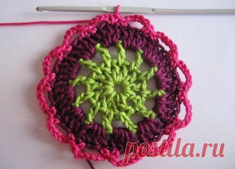 Мотивы крючком пошаговые фото. Мотив крючком мастер-класс | Домоводство для всей семьи