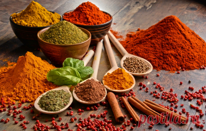 приправы и специи фот