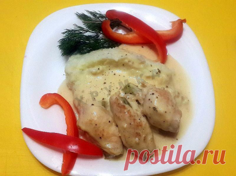 КУРИНЫЕ РУЛЕТИКИ В ГОРЧИЧНО-СЛИВОЧНОМ СОУСЕ