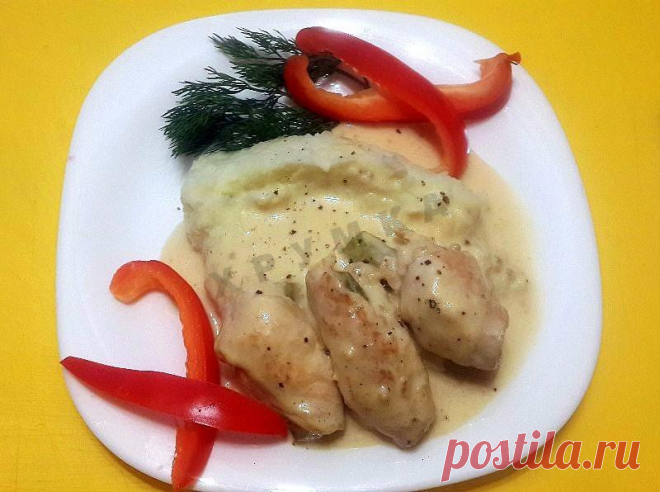 КУРИНЫЕ РУЛЕТИКИ В ГОРЧИЧНО-СЛИВОЧНОМ СОУСЕ