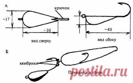 Поролоновая рыбка с мормышкой