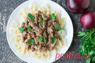 Классический бефстроганов из говядины - Вкусные Идеи