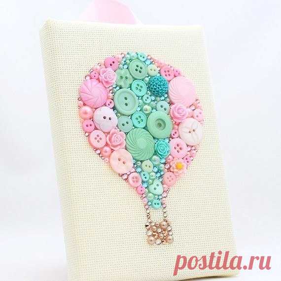 Прекрасные картины из пуговиц — Сделай сам, идеи для творчества - DIY Ideas